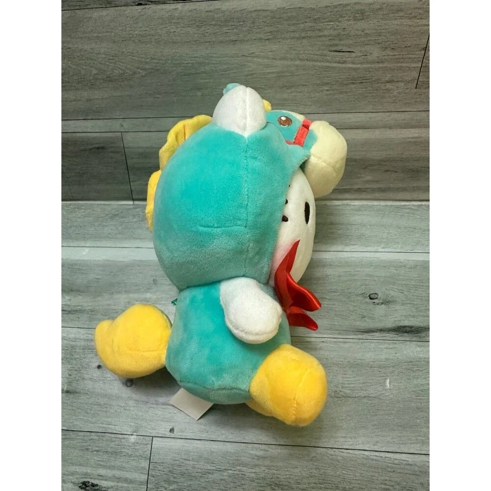Hello Kitty Year of the horse Plush in Teal, Yellow & Red Bow